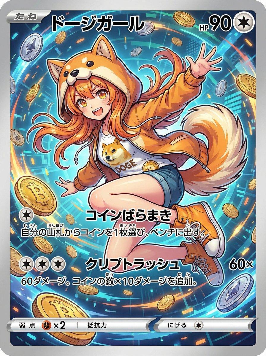 AI generated image for Yu-Gi-Oh! Magic Card Design: Bitcoin Crash